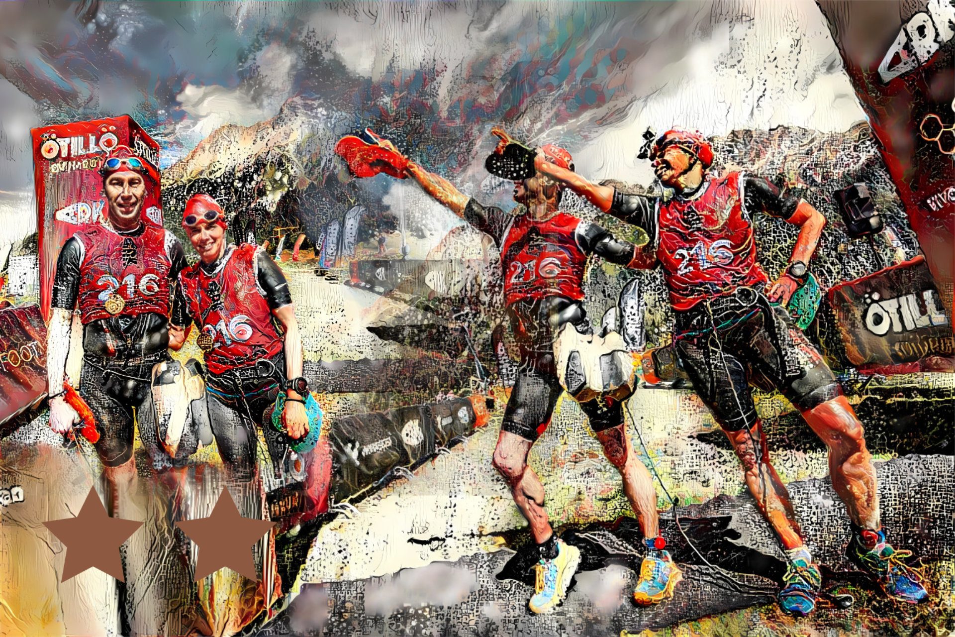 Portrait de la Team Les Fous de Bassan Carine Barazer et Matthieu