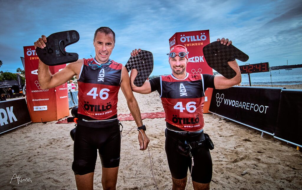 Fredrik Hedlund at the finish line OtillO Cannes